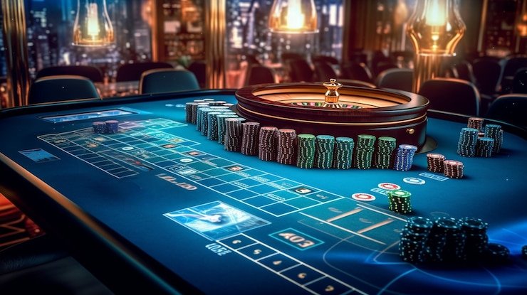 Layar pembayaran Three Card Poker